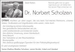 Dr. Norbert Scholzen