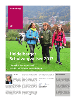 Heidelberger Schulwegweiser 2017