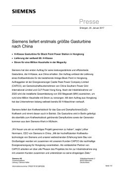 Presseinformation für die Wirtschaftspresse