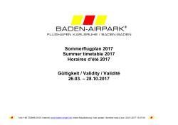 Gesamtübersicht Sommer 2017 - Baden