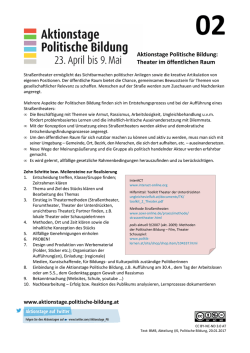 Ideen f&uuml;r Beitr&auml;ge - Zentrum polis