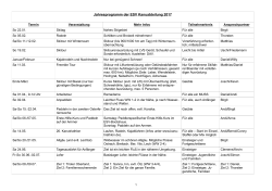 Jahresprogramm 2017  - Kanuabteilung des ESV M&uuml;nchen