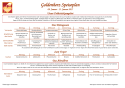Goldenherz Speiseplan