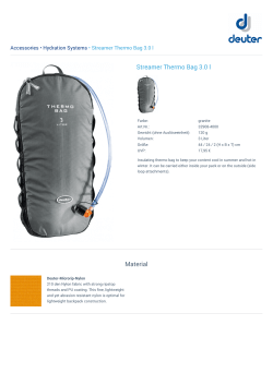 Streamer Thermo Bag 3.0 l Material