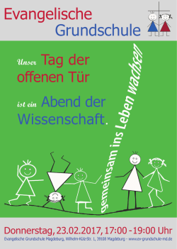 Donnerstag, 23.02.2017, 17:00 - 19:00 Uhr