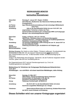 Dieses Schie&szlig;en wird von unserer Kreisgruppe organisiert