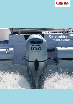 Honda Preisliste - Kainz Motorboote, Passau