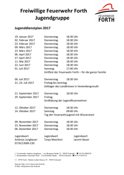 Jugenddienstplan 2017