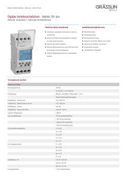 Digitale Verteilerschaltuhren - talento 791 pro