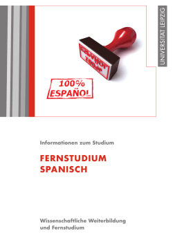 Informationsbrosch&uuml;re Fernstudium Spanisch