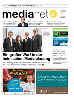 Ein gro&szlig;er Wurf in der heimischen Mediaplanung