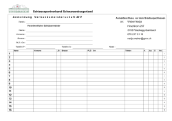 Anmeldeformular 2017 - Schiesssportverband Schwarzenburgerland