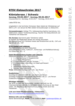 BTSV-Eistauchreise 2017 Klöntalersee / Schweiz