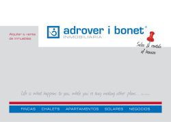 firmenbrosch&uuml;re - Adrover i Bonet Inmobiliaria