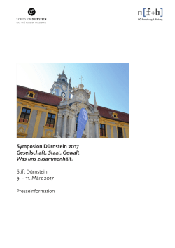 Symposion Dürnstein 2017_Gesellschaft, Staat