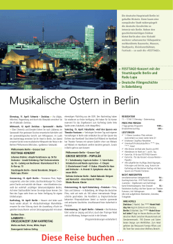 Musikalische Ostern in Berlin - felix