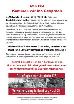 Hinweis auf Veranstaltung 18.01.2017