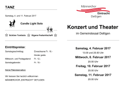 Konzert und Theater - Frienisberg Tourismus
