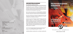 Informationsflyer - Theater Osnabr&uuml;ck