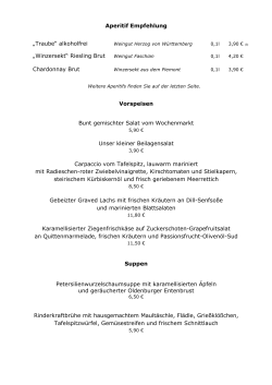 Speisekarte als PDF - Ochsen in Mundelsheim