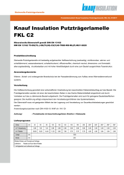 Knauf Insulation Putzträgerlamelle FKL C2