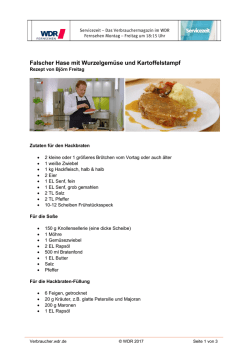 Falscher Hase mit Wurzelgemüse und Kartoffelstampf