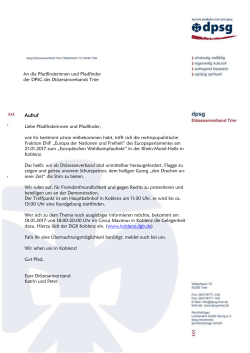 PDF: 285 kByte - DPSG Diözesanverband Trier