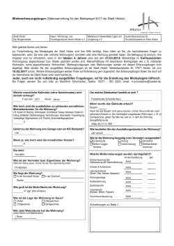 Mietenerfassungsbogen