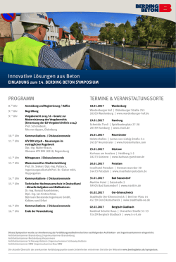 Innovative L&ouml;sungen aus Beton