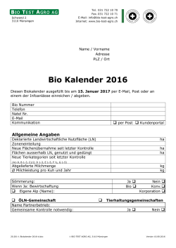 Biokalender 2016