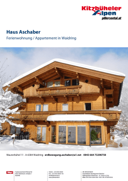 Haus Aschaber in Waidring