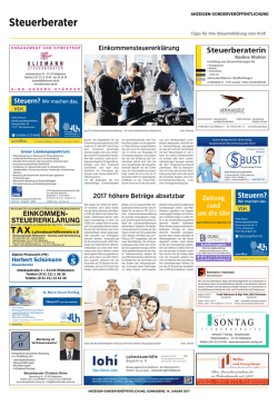 Steuerberater - Hildesheimer Allgemeine Zeitung