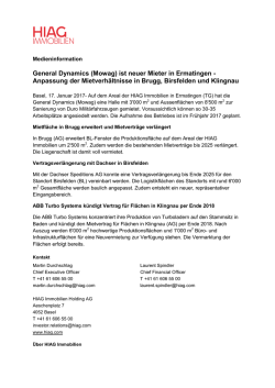 Infos - HIAG Immobilien