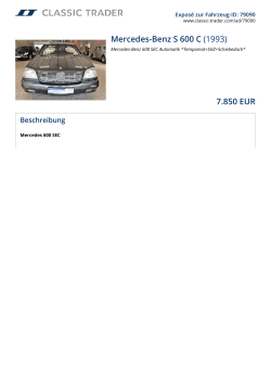Mercedes-Benz S 600 C (1993) 7.850 EUR