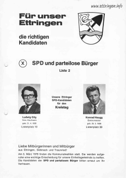 Die Kandidaten der SPD
