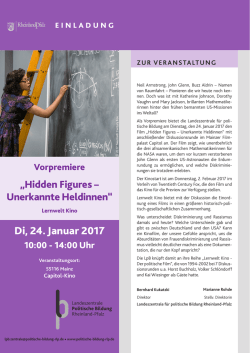 Di, 24. Januar 2017