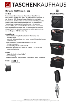 Bergamo 1051 Shoulder Bag Preis: 109,00