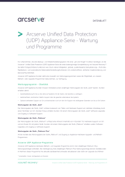 Arcserve Unified Data Protection (UDP) Appliance