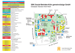 Detailplan des SBK-Geländes Riehl - Sozial-Betriebe-Köln