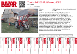 Traktor MF165 MultiPower, 60PS