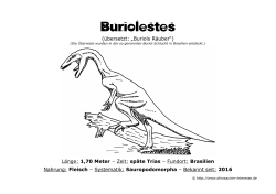 Buriolestes - Dinosaurier