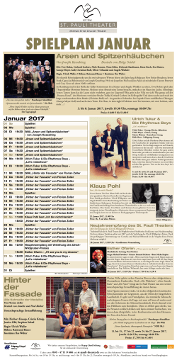 Januar 2017 - St. Pauli Theater