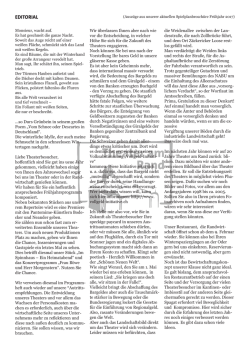 Editorial - Randnotizen