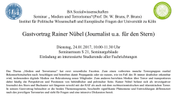 Informationen - Institut f&uuml;r Politische Wissenschaft und Europ&auml;ische
