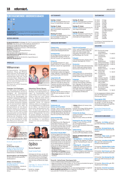 Jan. 2017 - Kirchgemeinde Oberdiessbach