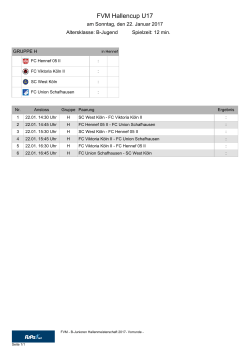 FVM Hallencup U17