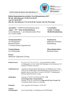 Hallen-Regios Jugend Nord BRB 2017 - TVPro