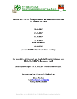 Dr. Geldmacher Pokalschie&szlig;en 2017
