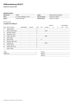 HVBrandenburg 2016/17