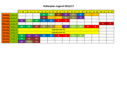 Hallenplan Jugend 2016/17